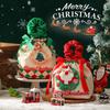 2025 Creative Velvet Apple Gift Bag with Drawstring for Christmas Eve