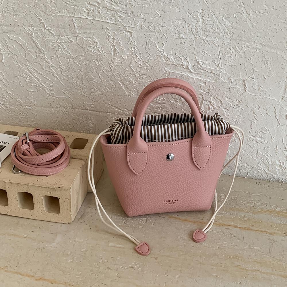 Women s Handbag, Elegant Striped Bucket Bag, Commuting Crossbody Bag, Casual, Versatile, Cute, Elegant, and Sophisticated
