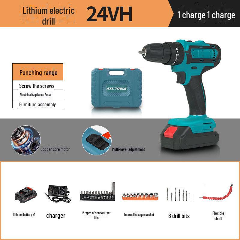 Hochleistungs-Akku-Bohrmaschine mit Bürsten & Multifunktions-Elektroschrauber