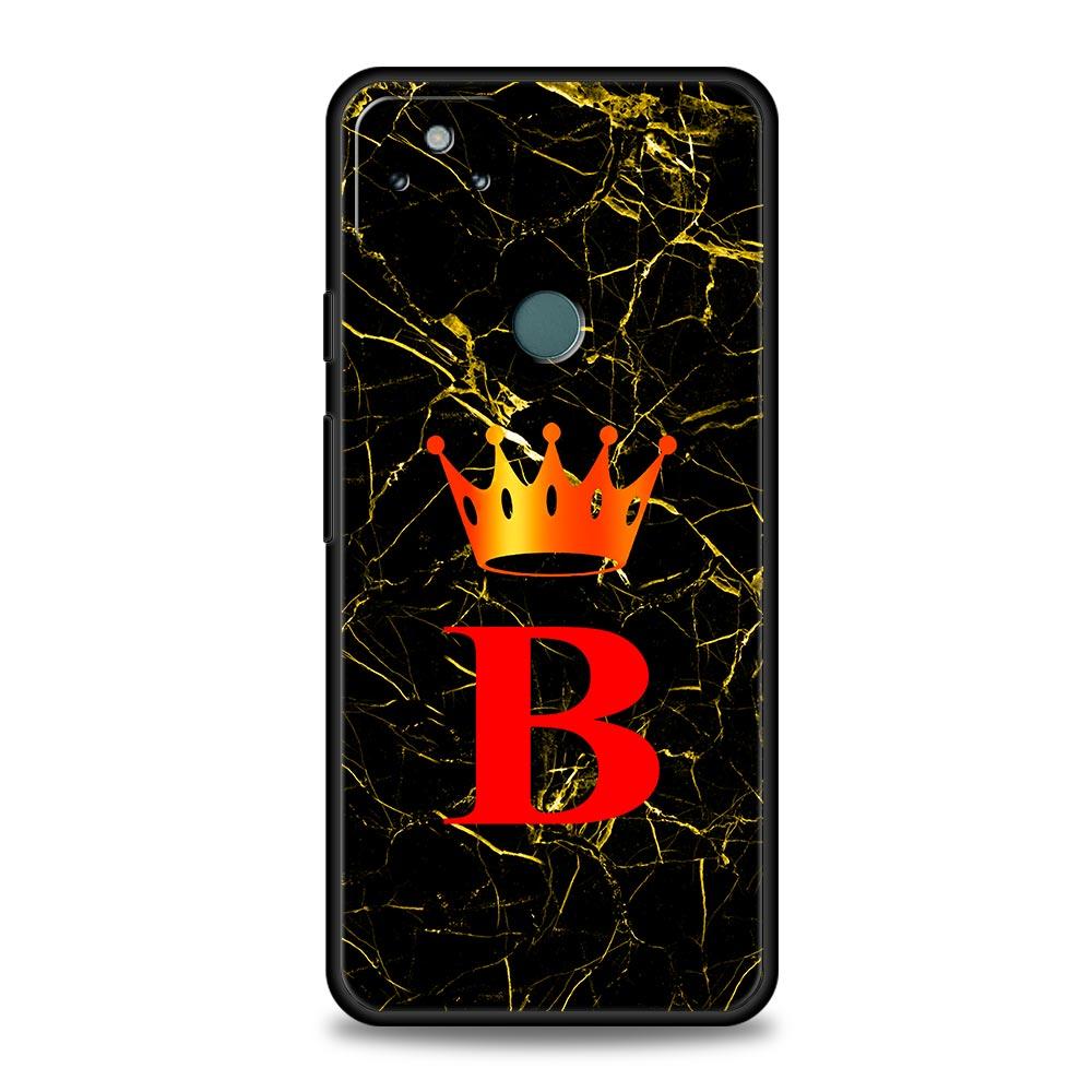 

Marble Letter Phone Case Cover for Google Pixel 10 9 8 7 6 9A 8A 7A 6A Pro Shockproof Soft TPU 9 Pro XL Shell Capas Fundas Coque Pixel 9 Pro