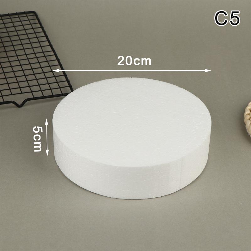 4/6/8/10 Inch Cake Foam Mould Ps Foam Flower Decor Cake Dummy Practice Sugarcraft Model Lightweight Diy Decorations