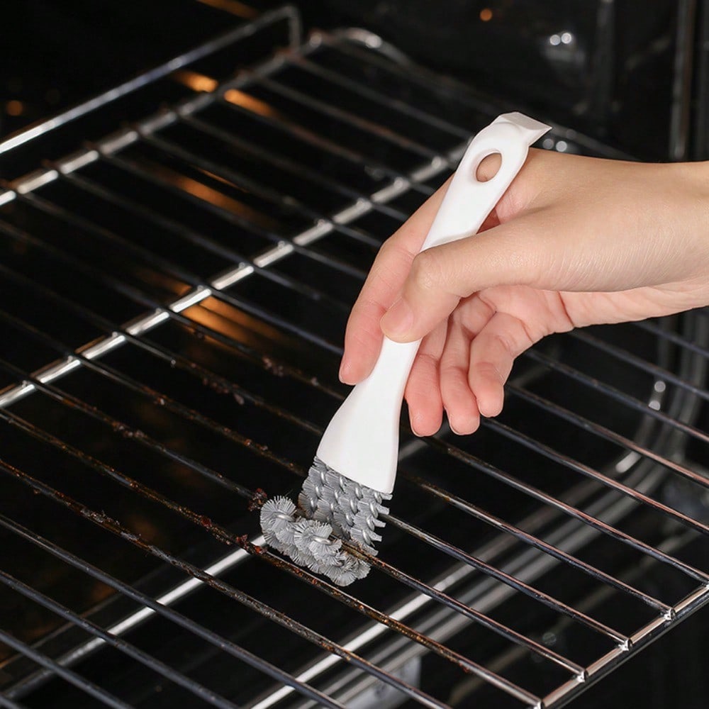 1pc Multi-Functional Brush - Stove Cleaning For Kitchen And Outdoor BBQ Grill - Non-Electric Gap Scrubber