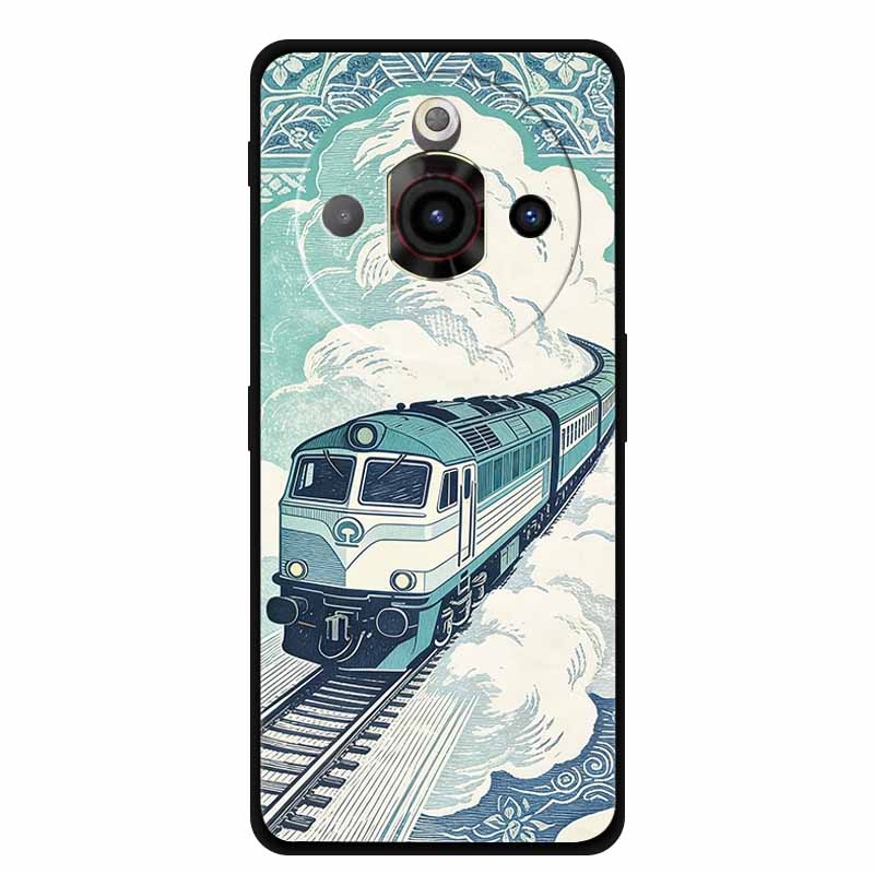 For ZTE Nubia Focus Pro 5G Case Train Railway Silicone Soft TPU Phone Shockproof Back Cover for ZTE Focus Z2351N Protective Capa