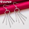 925 Sterling Silver Tassel Fashion Jewelry