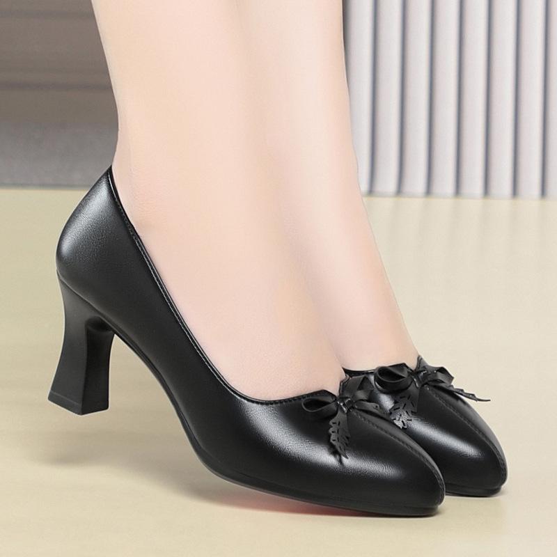 Women's Versatile and Elegant High-heeled Shoes, Suitable for Spring and Autumn, Comfortable Everyday Wear