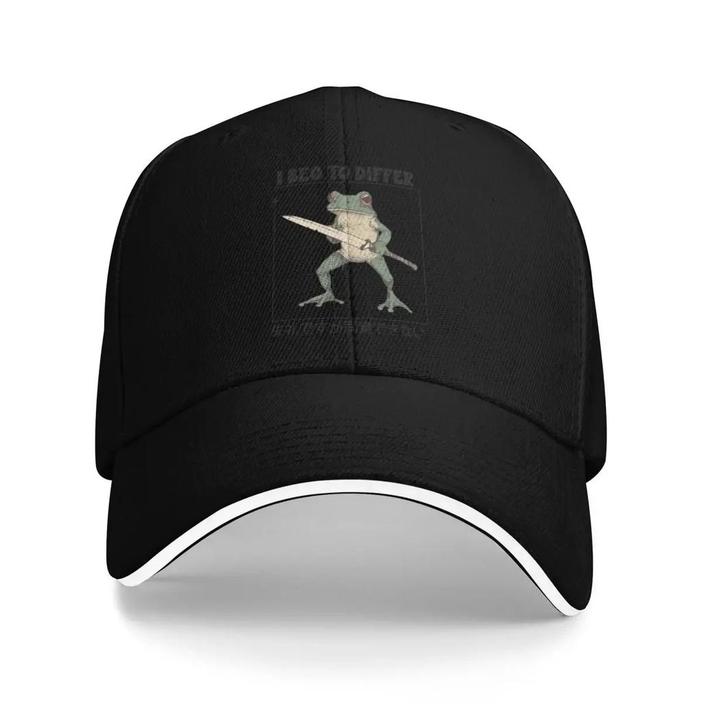 New I Beg To Differ Frog Funny Japanese Frog  Baseball Caps Quality Unisex Hats
