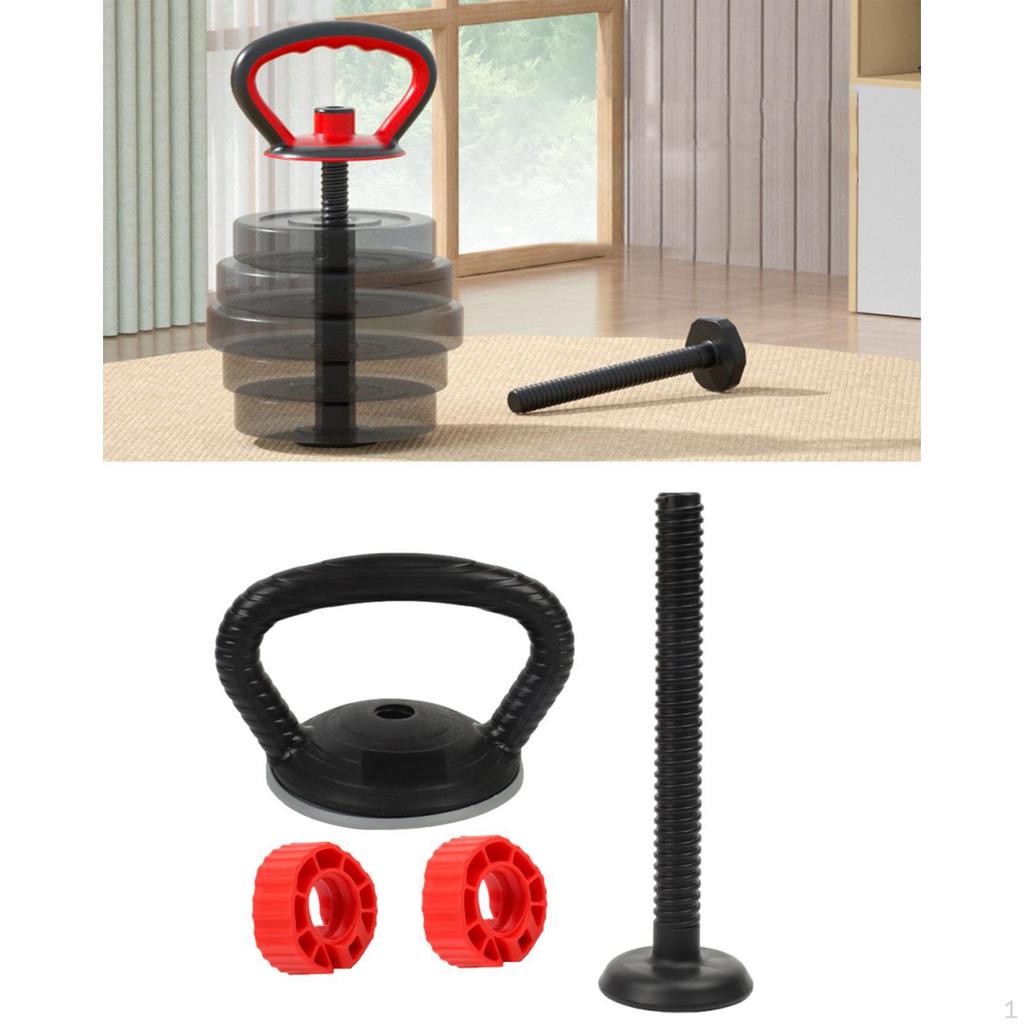 Adjustable Kettlebell Handle Converter for Dumbbell to Weight Plates