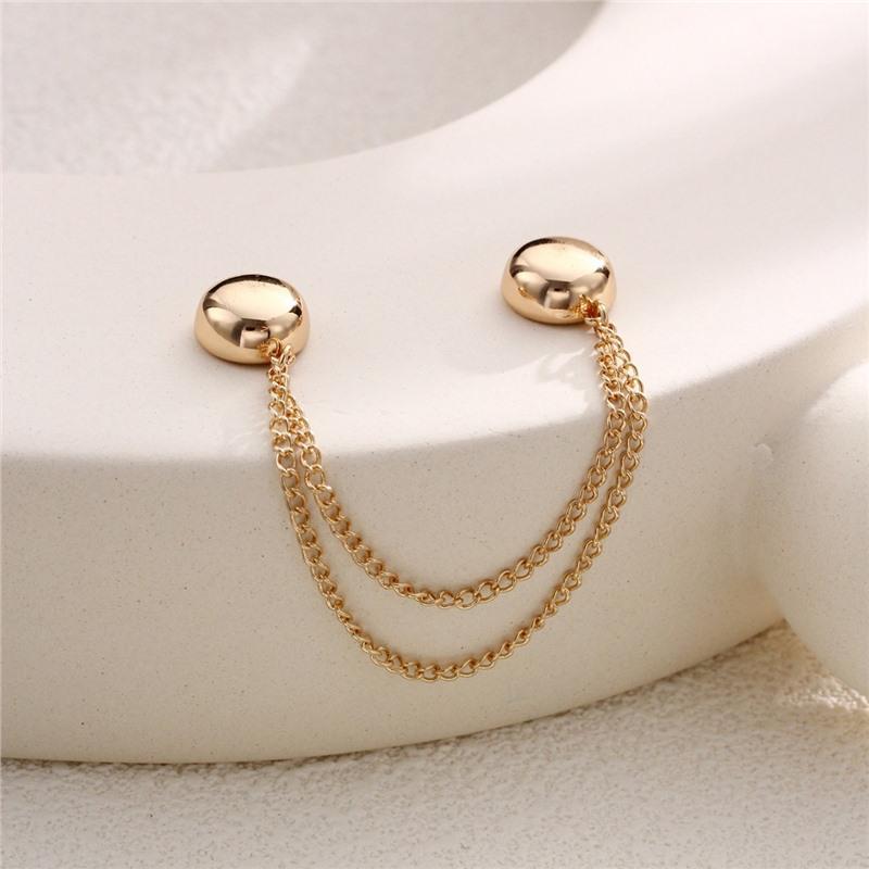 Magnetic No-Sew Sleeve and Trouser Fixing Buckle with Anti-Slip Chain
