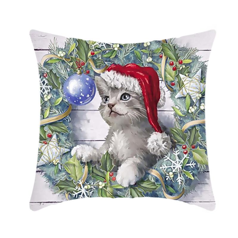 

Новые рождественские наволочки, трансграничный фестиваль Amazon, наволочки для домашнего дивана и офиса 40x40cm