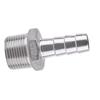 Stainless Steel Male Thread Pipe Fitting Barb Hose Tail Connector (34"x15mm)