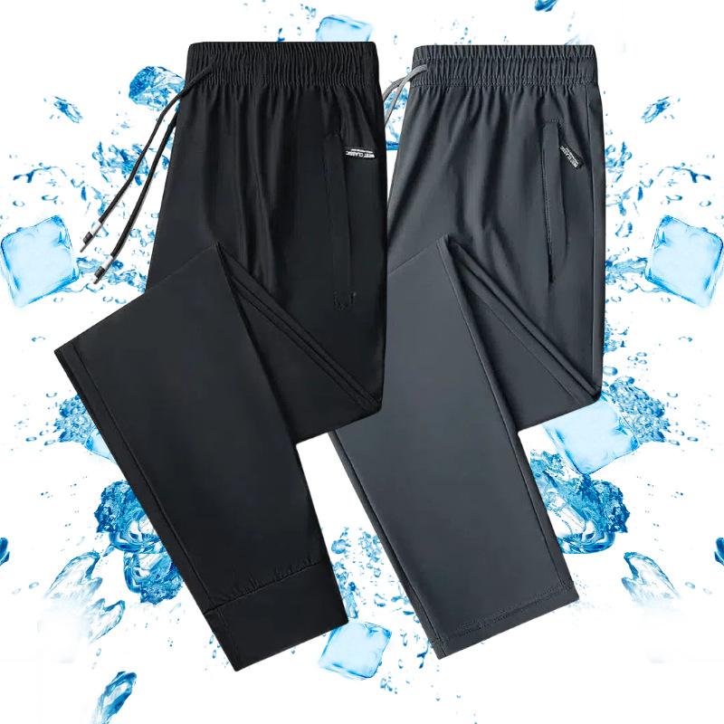 Pantaloni Sportivi da Uomo Vita Elastica Pantaloni Casual Taglie Forti Pantaloni Fitness