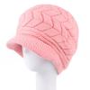 Knitted Fur Rabbit Fashionable Trendy Beanie Warm Keep Lined Fur Plush Hat Winter Women Hats For Woman Outdoor Coldproof Cap