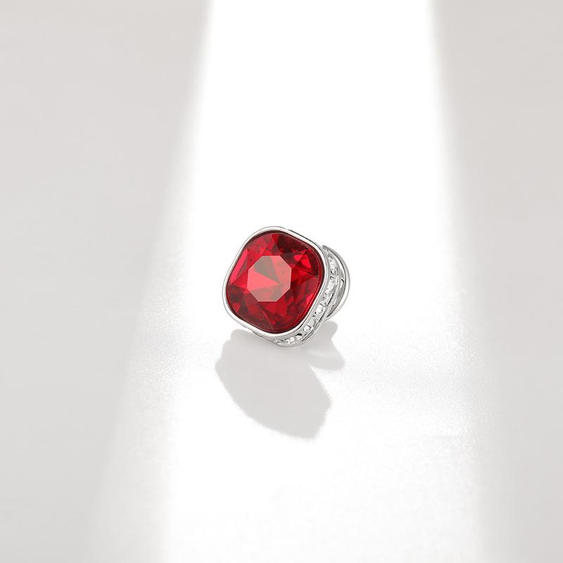 Exquisite Crystal Lapel Pin: Anti-Exposure Fixation Brooch