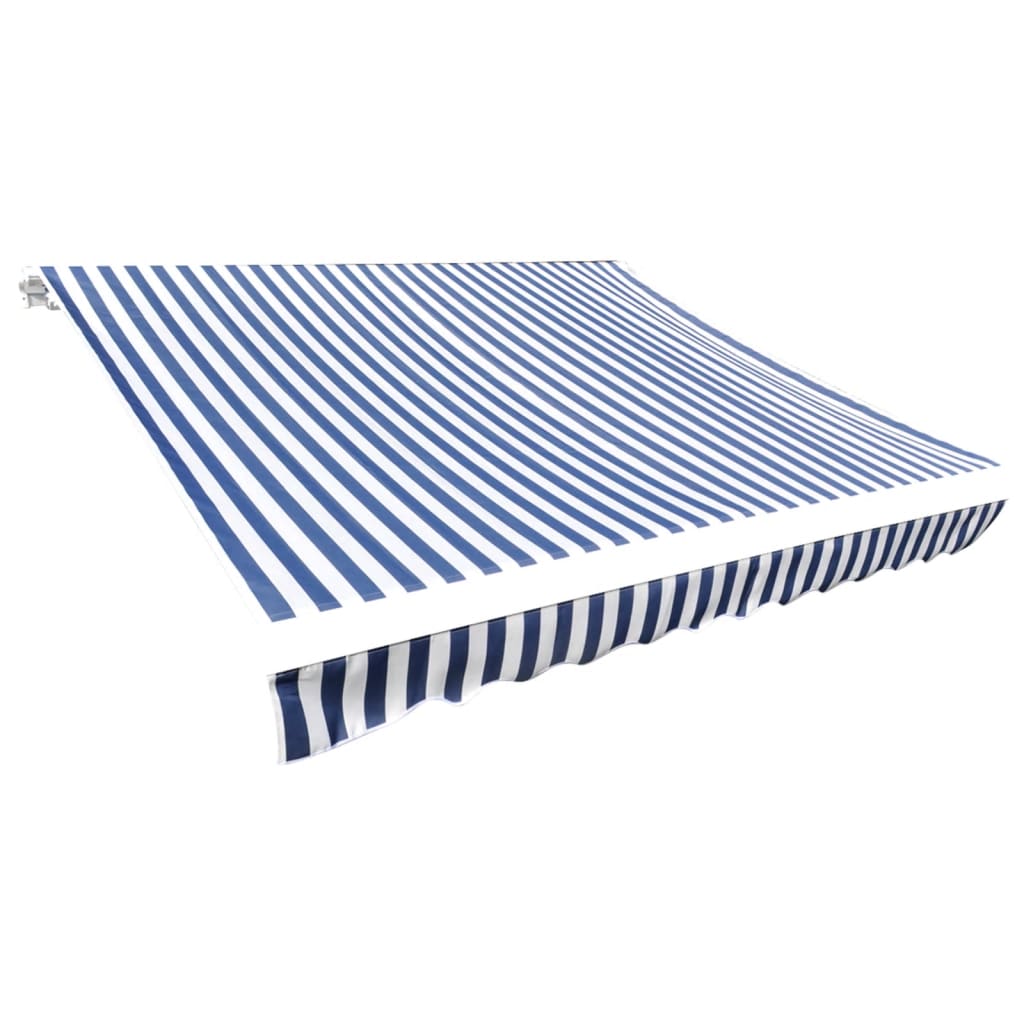 Vidaxl Markisenstoff, Blau-Weiß, 350 X 250 Cm