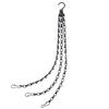 Gardening Chain Hanging Chain for Plastic and Ceramic Flower Pots and Baskets (black, 24 Inches)
