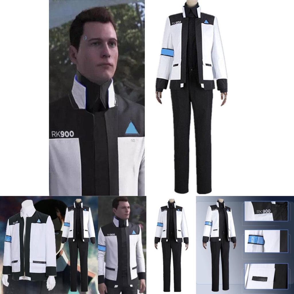 Detroit Become Human Connor Rk900 Jackets Uniform Cosplay Costume Full Set With Exquisite Workmanship And Breathable Comfort