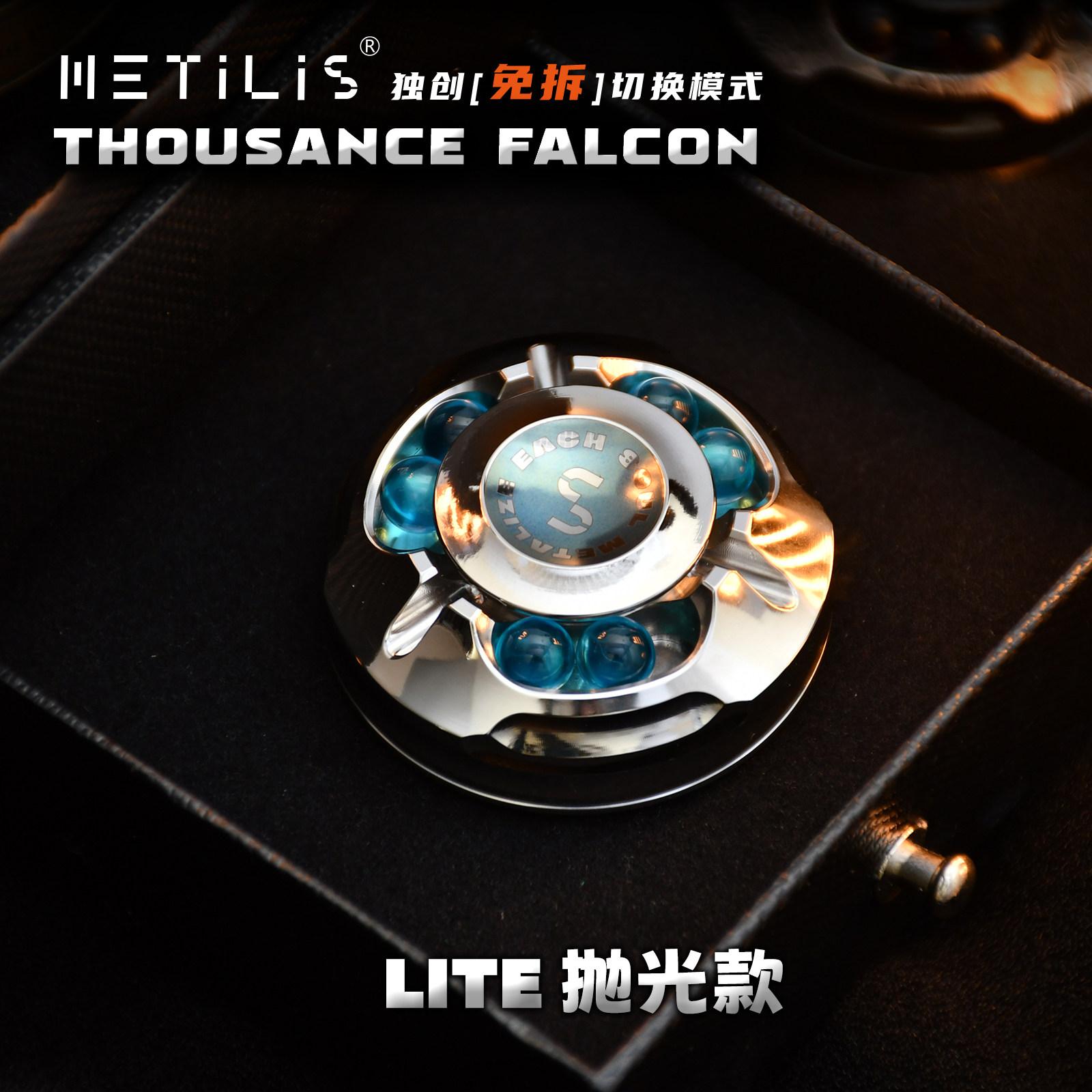 Metilis Thousance Falcon Lite Fidget Spinner Edc Metal Fidget Toys Adhd Toys Alloy Fidget Spinner Multi-Modes Decompression Gift