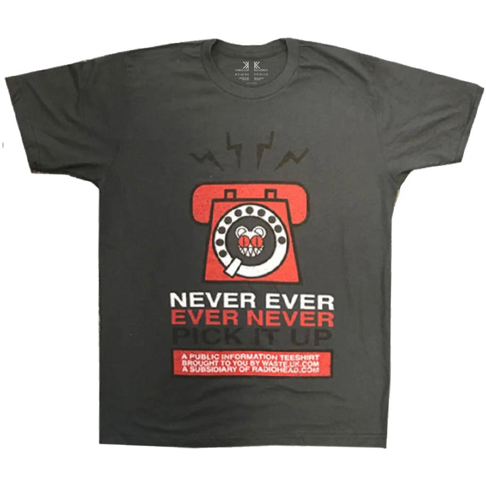 Radiohead Unisex Tshirt Never Pick It Up S
