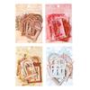 10 pcs Fabric patterned flower window non-stick hand-written material decorative stickers hand made Collage material