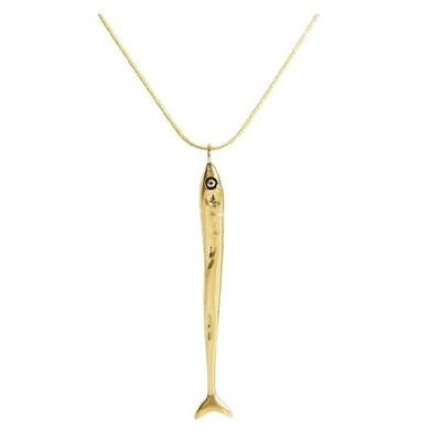 Contemporary Fish Design Pendant Necklaced Fashion Jewelry Sophisticated Jewelry Layering Necklace Alloy Texture