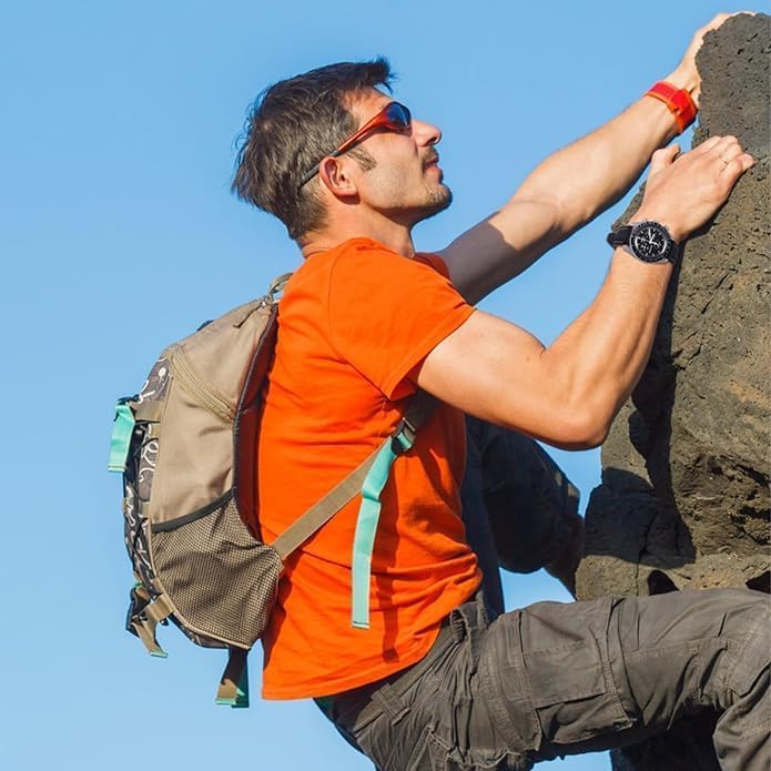 Jumpsunfun 20mm Watch Band for Swatch x OMEGA Speedmaster Silicone Watch Strap with Quick Release Replacement Black and Gray Lines MoonSwatch, Tool,