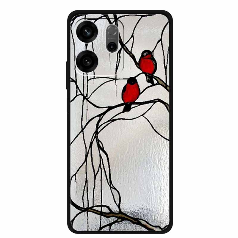 For Oppo Reno14 F Case 3D Flowers Emboss Phone Cases for Oppo Reno 14 F Reno14F 5G Back Protective Covers Soft Silicone Bumper