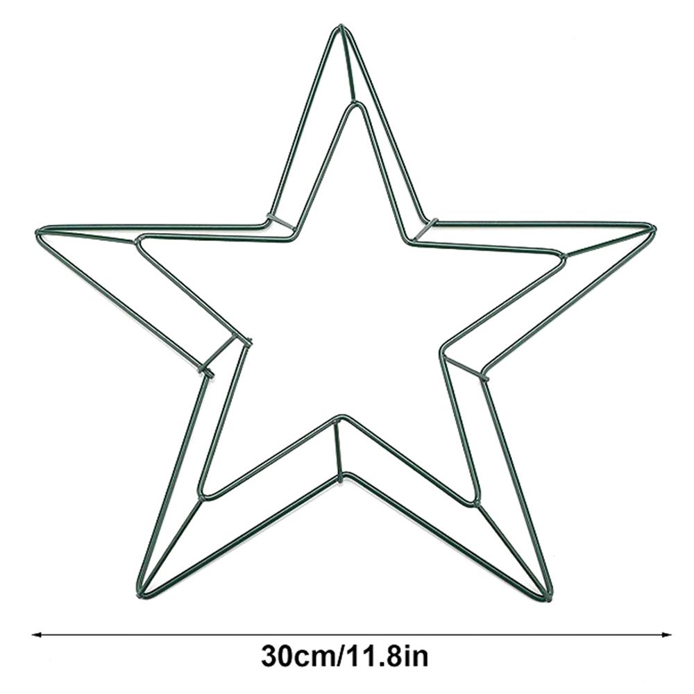 Christmas Pentagram Garland Endant Wreaths For Front Door Party Christmas Decoration Pendant Wall Door Hanging Wreaths
