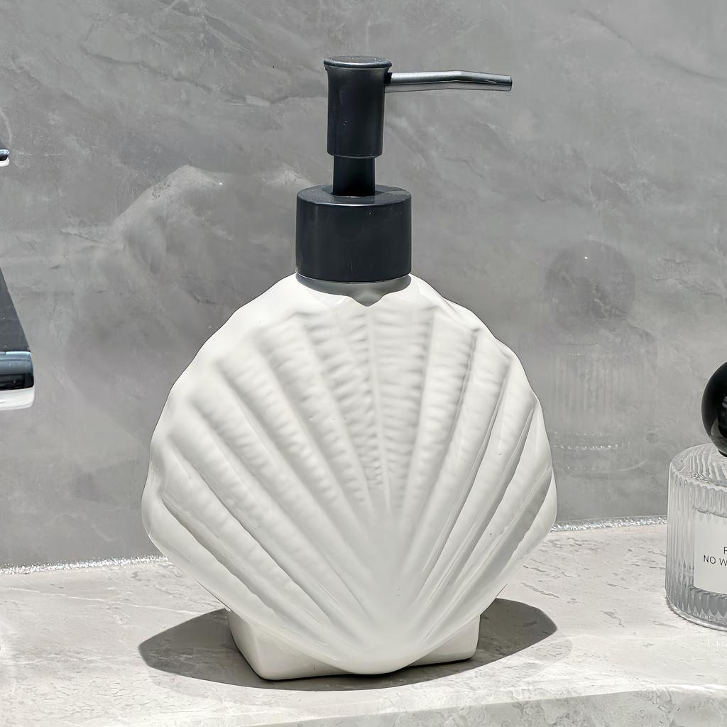 Keramik-Druck-Separater Flaschenschalenförmiger Flüssigseifenspender Handdesinfektionsmittel Lotion Badezimmerzubehör Shampoo Duschkabine