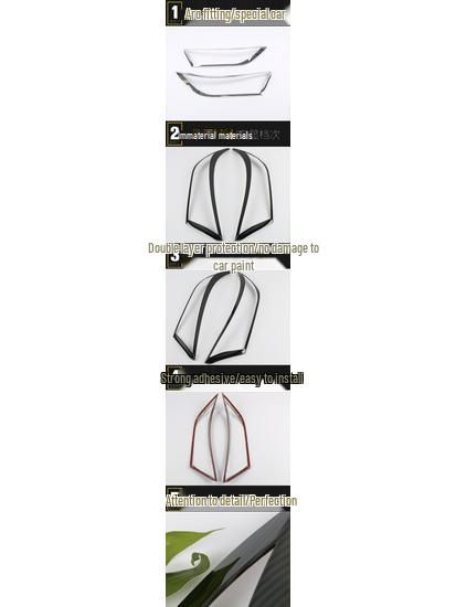 RAV4 2020 Headlight Cover Bright Ring Electroplated Light Frame Accessory