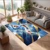 Erling Haaland Calcio Football Pattern Tappeto Morbido per Area Tappeto per Pavimento Interno Antiscivolo Tappetino Decorazione Sportiva per Camera da Letto