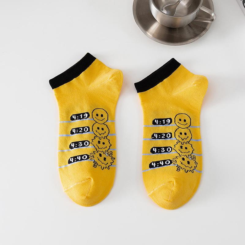 Men's Socks, Short Socks, Breathable and Sweat-absorbing, Boat Socks, Summer Anti-odor, Summer Thin Breathable Sports Trendy Socks