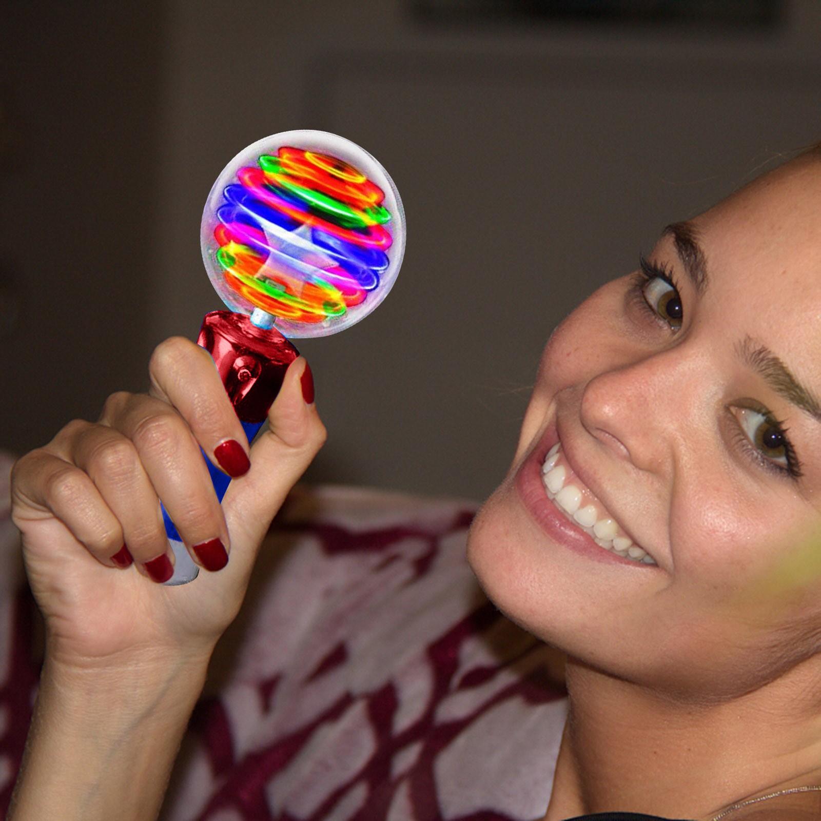 Детский светящийся шарик-игрушка-палка со светодиодной вспышкой и вращающимся световым — фото 10