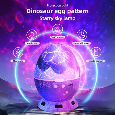 Galaxy Star Space Projector Aurora Dinosaur Egg LED noční světlo pro Bluetooth dálkové ovládání s časovačem pro ložnici a obývací pokoj