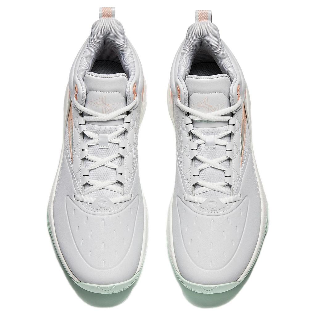 New Anta Charging BM Slip Resistant And Abrasion Resistant Grip High Top Basketball Shoes Men's Sand Grain Gray 912531604Q-2