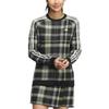 Adidas Plaid Crew Neck Casual Long Sleeve T-Shirt Women Tops Black HY0906