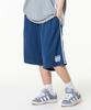 MOZMOZ Sporty Air Mesh Jersey Track Shorts Navy