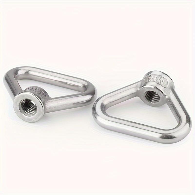 Triangular Ring Nuts, Marine Screw Cap, Hanging Ring Nut, Durable Metal Hardware for Home Renovation, Various Sizes
