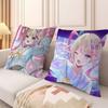 Anime Kangel Kissenbezug Schlafzimmer Sofa Dekorative Kissenhülle mit Reißverschluss Weiche Kissenhülle