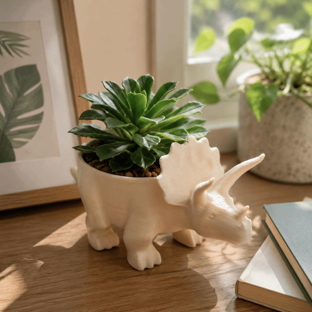 Desktop Decoration Dinosaur Flowerpot Funny Plant Planting Pot Creative Small Storage Office