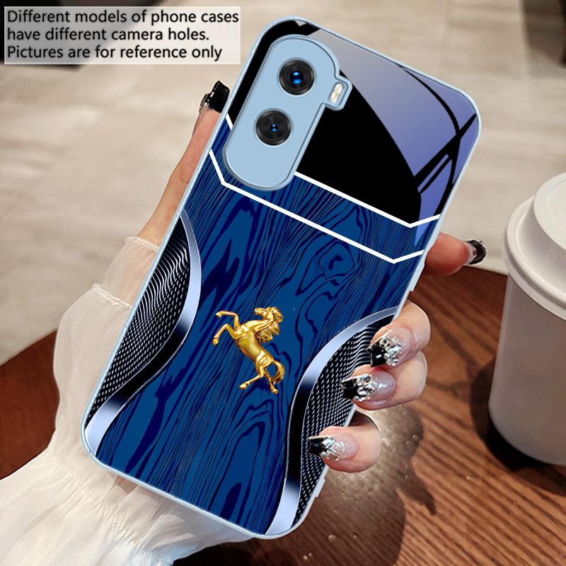 Wood Grain Golden Horse For Honor 200 90 8X 9X Pro Lite P50 P40 Nova 10 11i P60 Magic4 6 Mate 20 50 Tempered Glass Phone Case