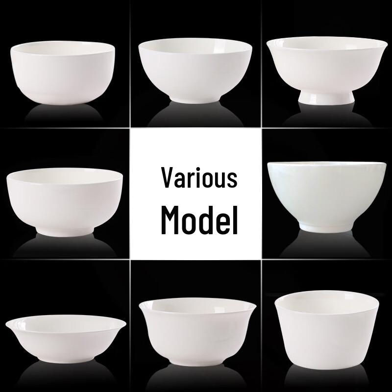 Sibaide White Tangshan Bone China Dinnerware Bowls