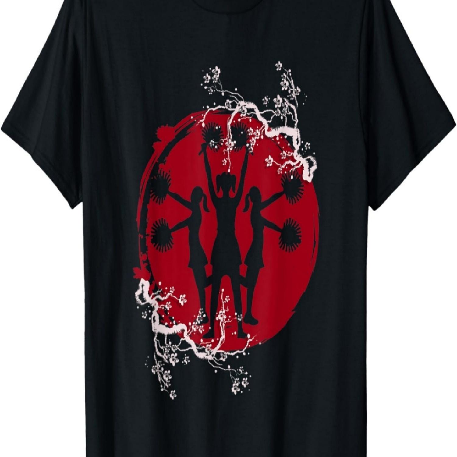 

Sakura Floral Cheerleading Cherry Blossom Cheerleader T-Shirt S чёрный