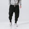 Mens Linen Pants Lightweight Drawstring Elastic Waist Joggers Casual Cargo Sweatpants Pant