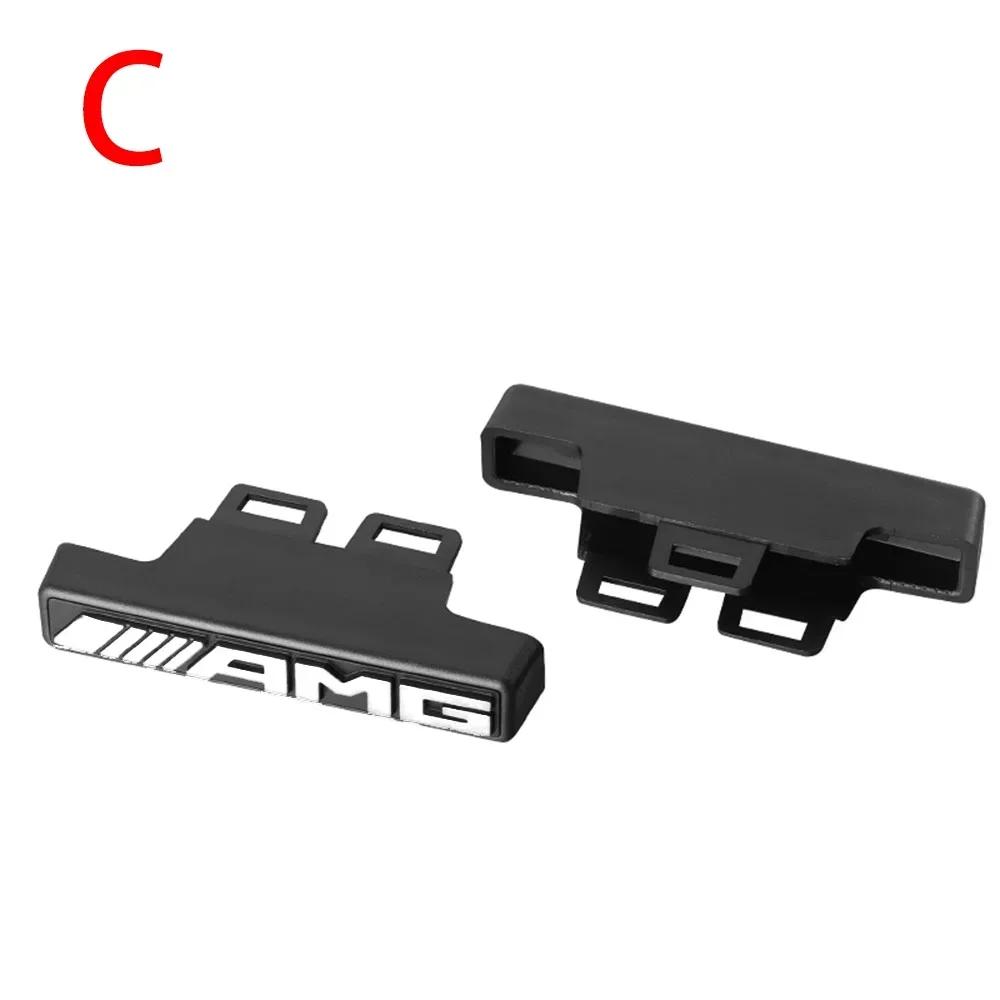 1pc ABS AMG Grill Grille Emblem Grille Sticker Emblem Badge Sticker For AMG Mercedes-Benz W463 W464 W461 G63 G65 Car Accessories