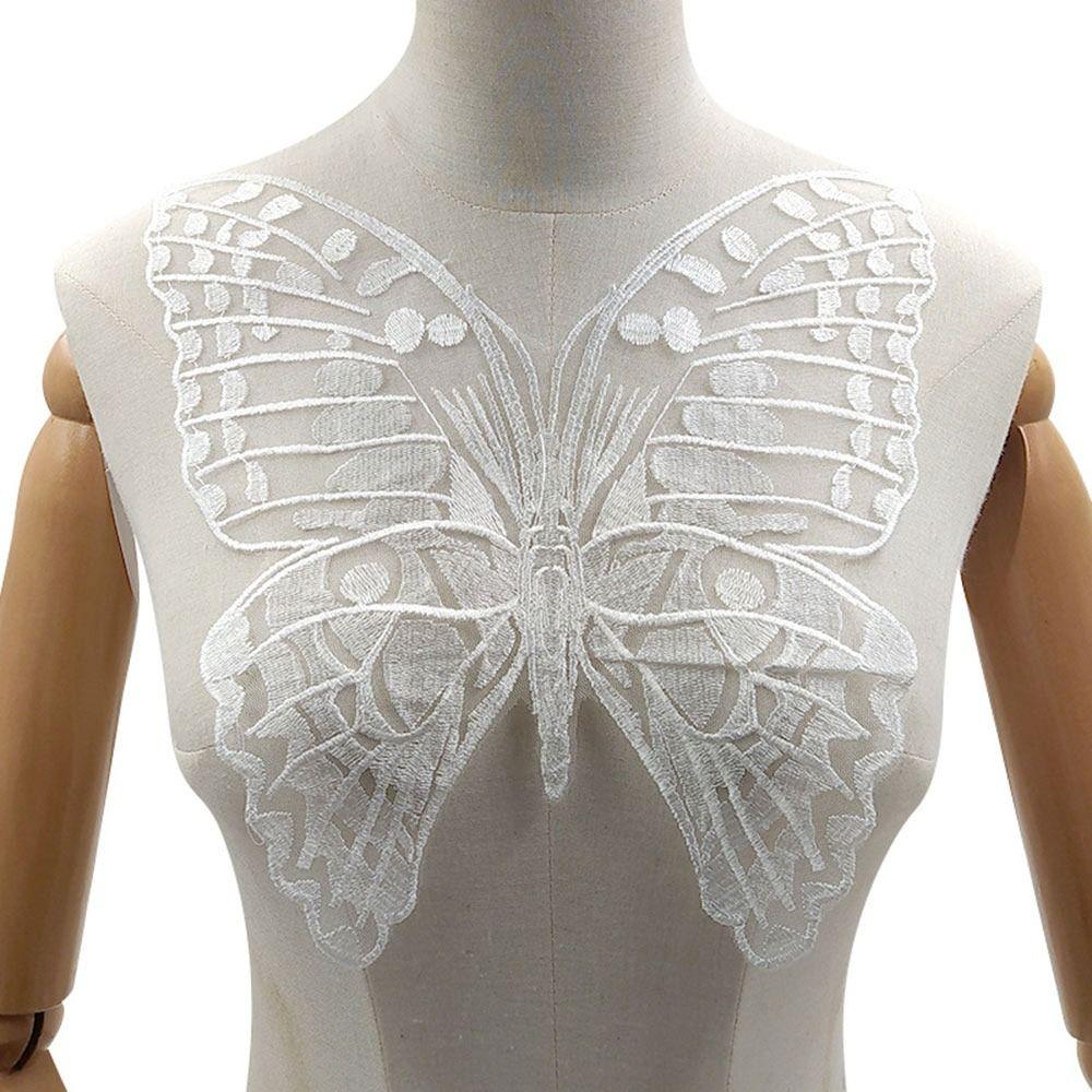 Spitze Hohl Schmetterling Kragen Blume Bestickt Brosche Anstecknadeln Korsage Reversnadeln Weiblich Frauen