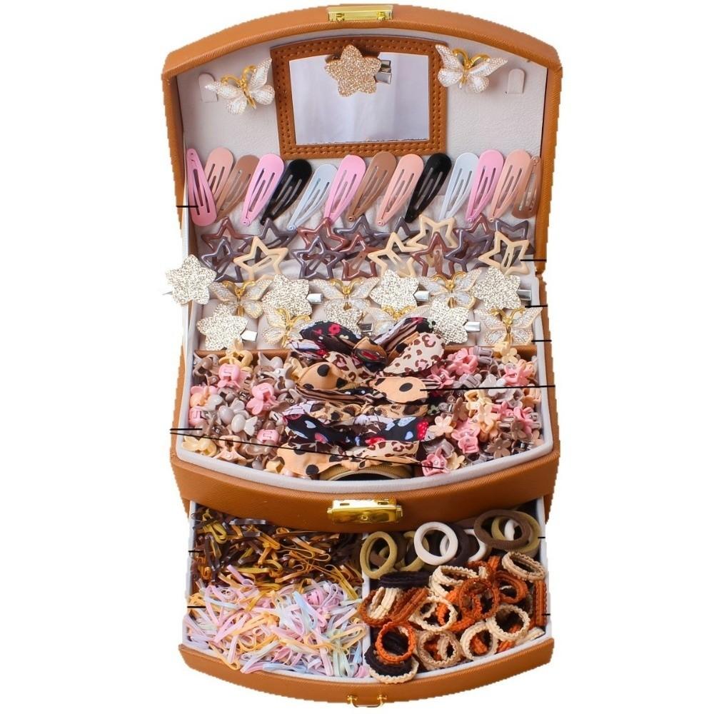 Elastic Hair Clips Set Lightweight Bow Barrettes New Girls Hair Accessories Set Kids Hair Styling