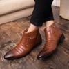 High Quality Men Shoes Chelsea Fashion Shoes Mens Slip On Shoes Business Dress Shoes Ankle Boots Wedding Gentleman Men's Boots