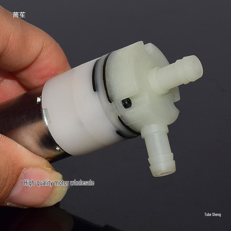 Miniature 370 Diaphragm Water Pump: DC 6V/12V/24V, Self-Priming, Suitable for Vacuum and Water Dispensing Applications.