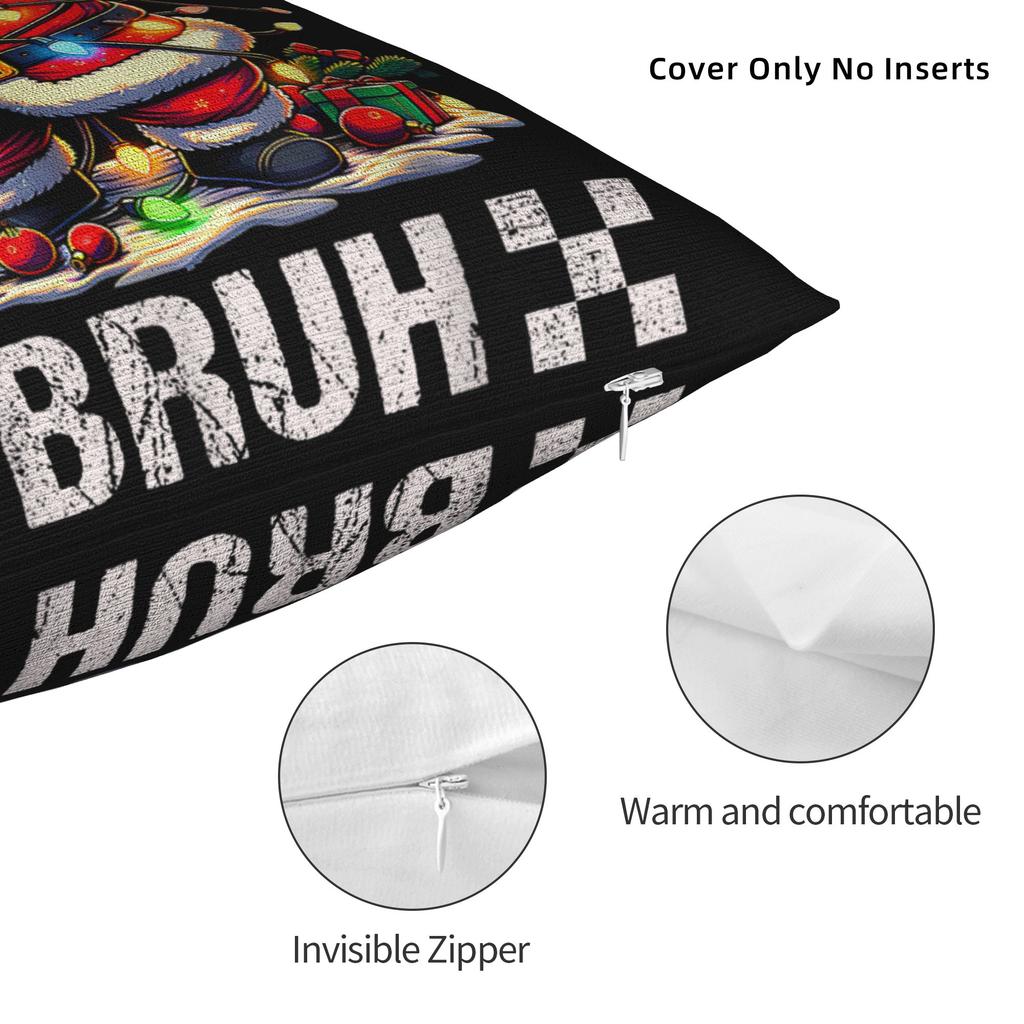 Pillow Case 6 7 Christmas 67 Santa  Soft  Pillow Cover For Sofa Car Home Decor Vintage Pillowcases