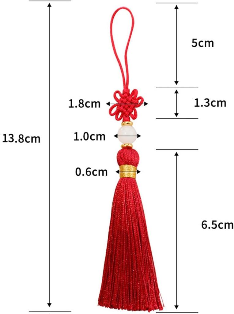 24 Silk BetterJonny Tassels for DIY Chinese Colorful Handmade Accessory Fan Set Tassels per Tassels, Crafts, Fringe, Charms, Accessories, Knots,
